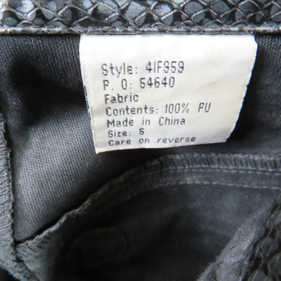 Mudd Snakeskin Faux Leather Pants - Picture 6 of 11